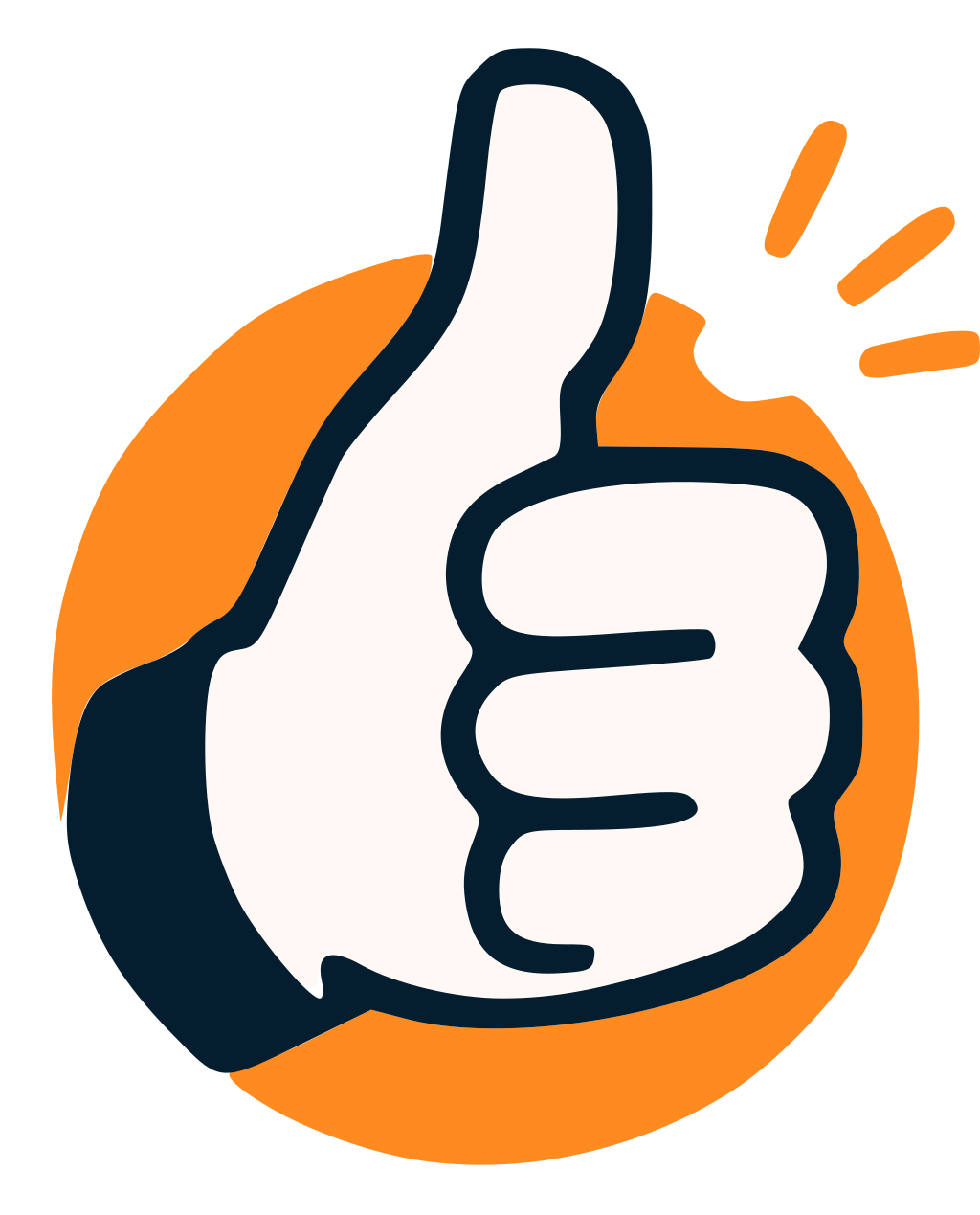 WhyYes thumbs-up character
